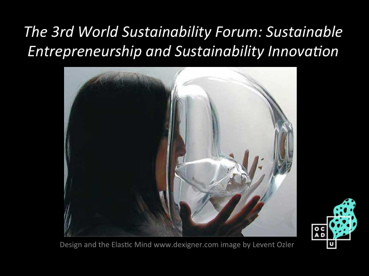 the 3rd world sustainability forum sustainable