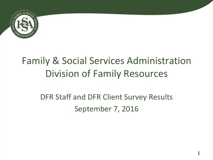 family amp social services administration division of