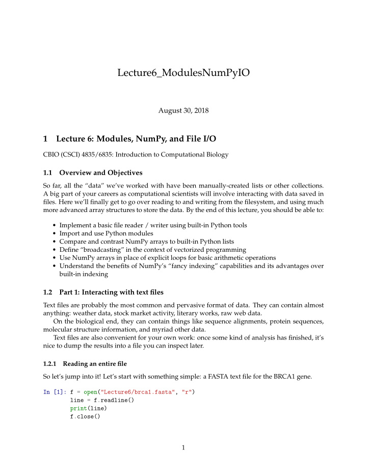 lecture6 modulesnumpyio