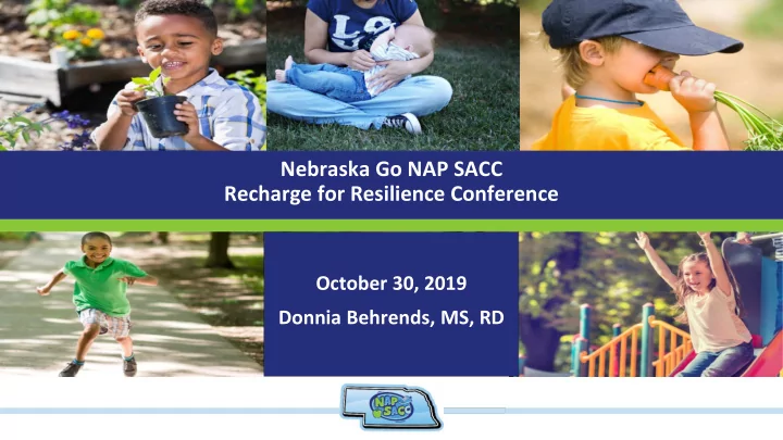nebraska go nap sacc recharge for resilience conference