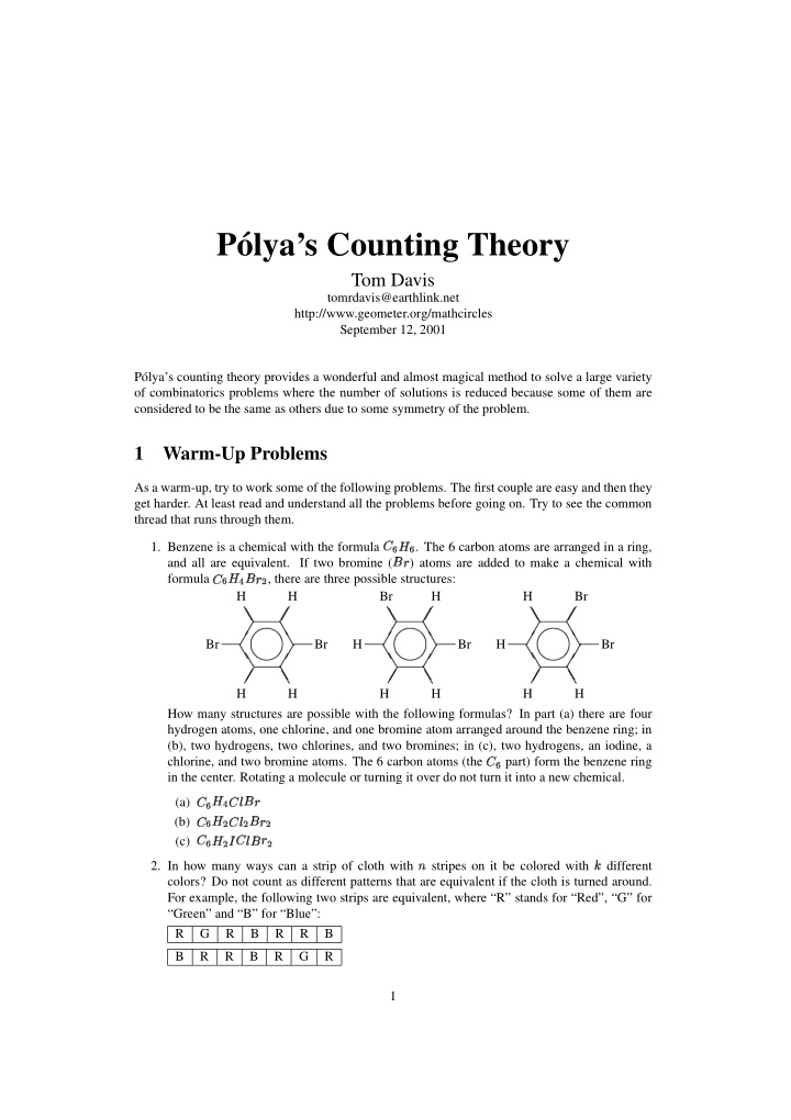 p olya s counting theory