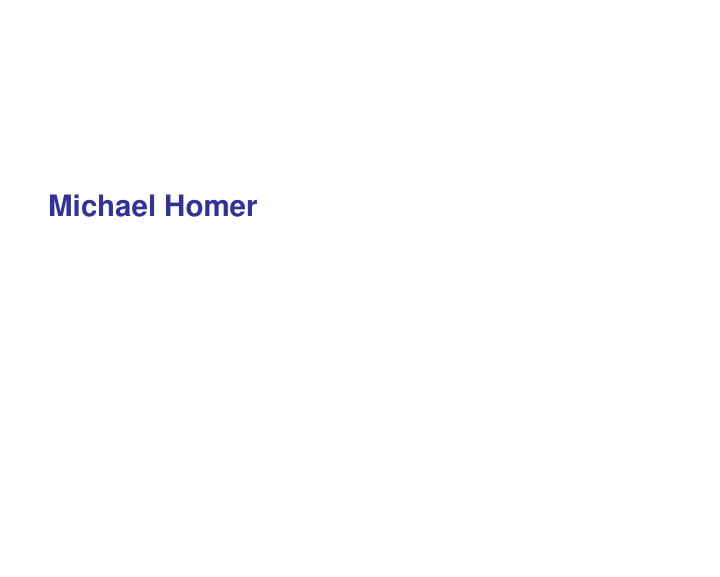 michael homer programming languages