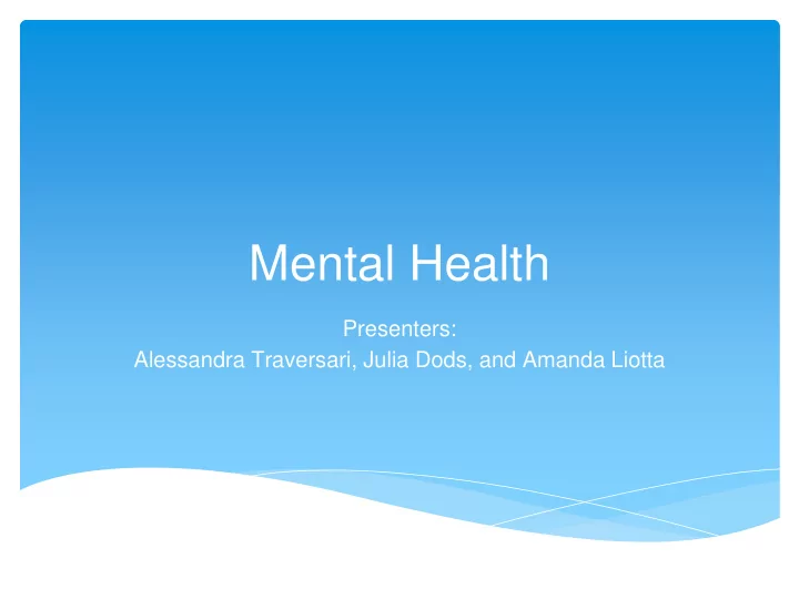 mental health