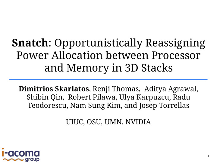 snatch opportunistically reassigning power allocation