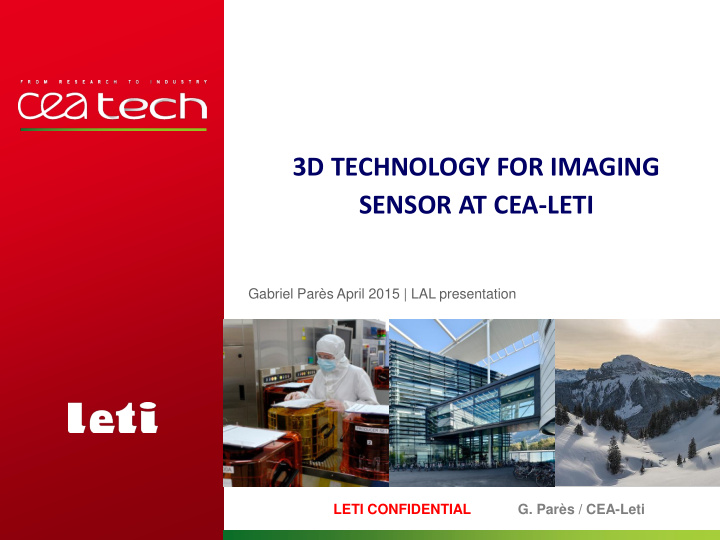 3d technology for imaging