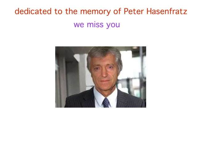 we miss you
