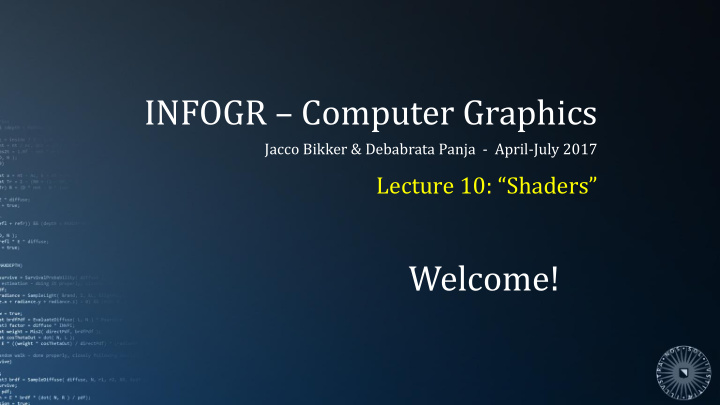 infogr computer graphics