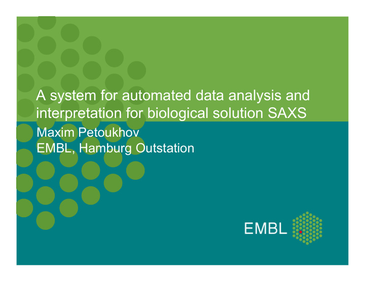 a system for automated data analysis and interpretation