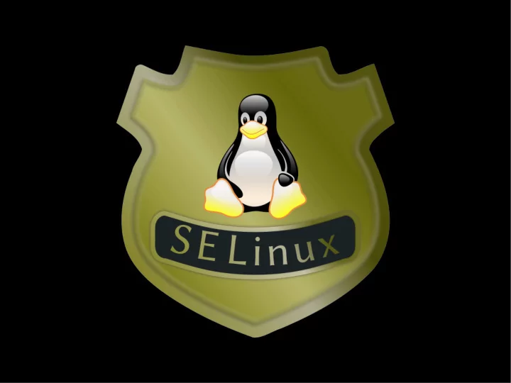 d e f i n i t i o n o f s e l i n u x