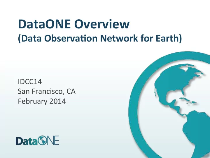 2 open science movement the dataone vision and approach
