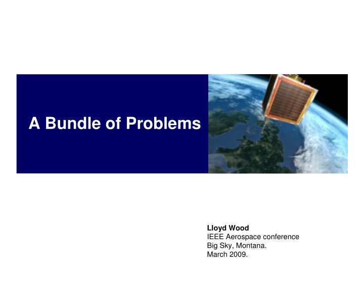 a bundle of problems