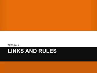 LINKS AND RULES  GENOME VISUALIZATION WITH CIRCOS  LINKS AND RULES  1 Martin Krzywinski