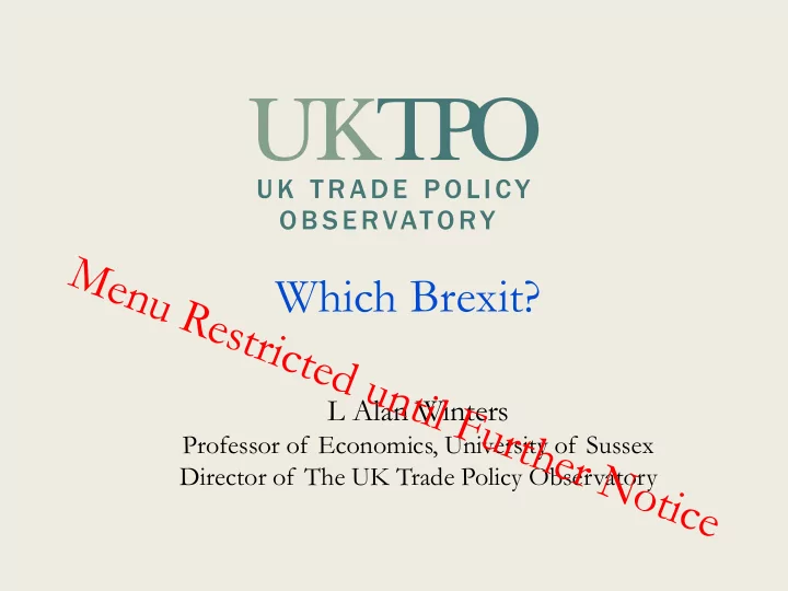 which brexit