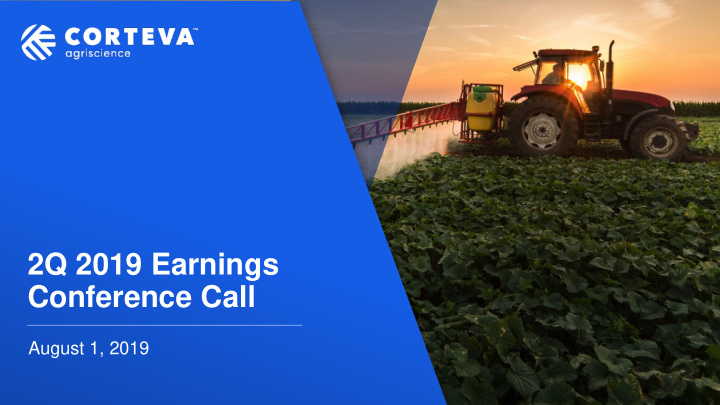 2q 2019 earnings conference call