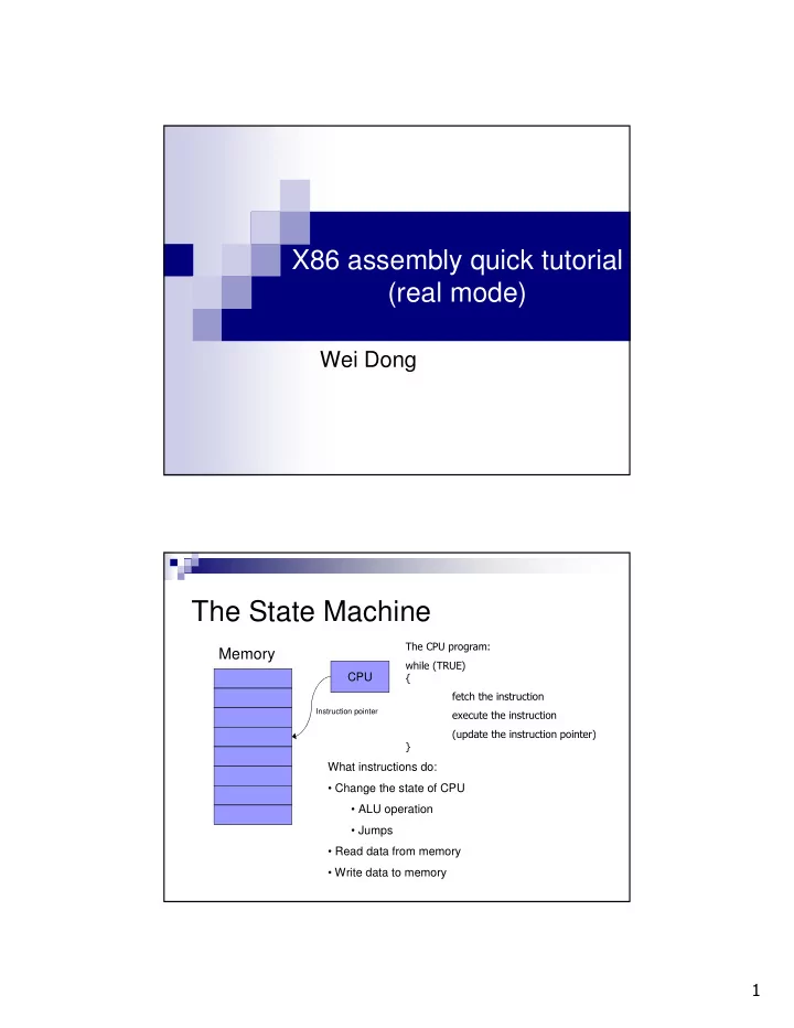 the state machine