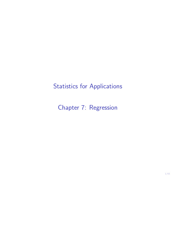 statistics for applications chapter 7 regression
