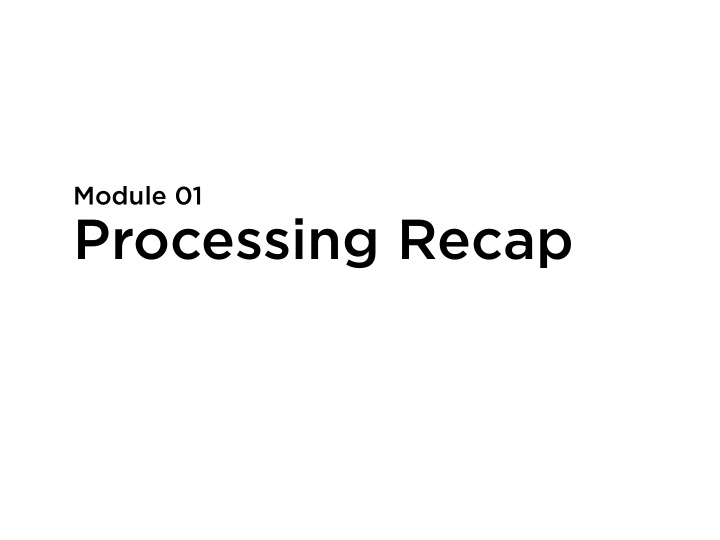 processing recap processing is