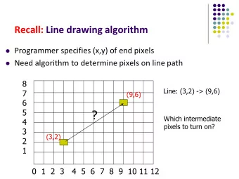 ?  Which intermediate  4  pixels to turn on?  3  (3,2)  2  1  0  1  2  3   4  5  6  7  8  9  10 11