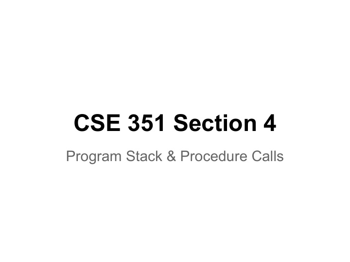 cse 351 section 4