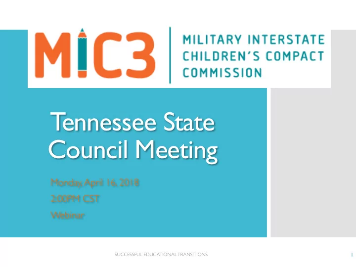 t ennessee state council meeting