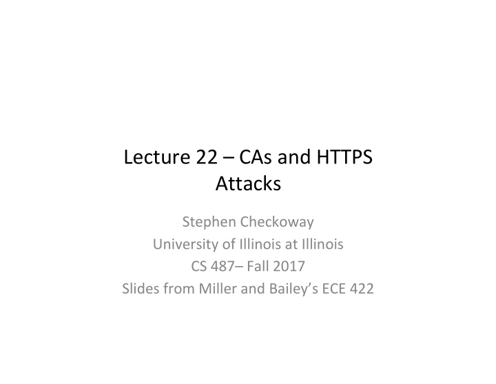 lecture 22 cas and https attacks