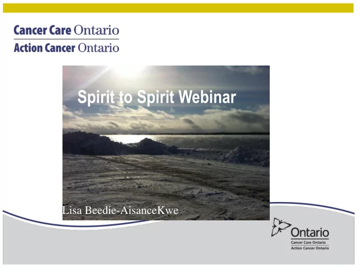 spirit to spirit webinar