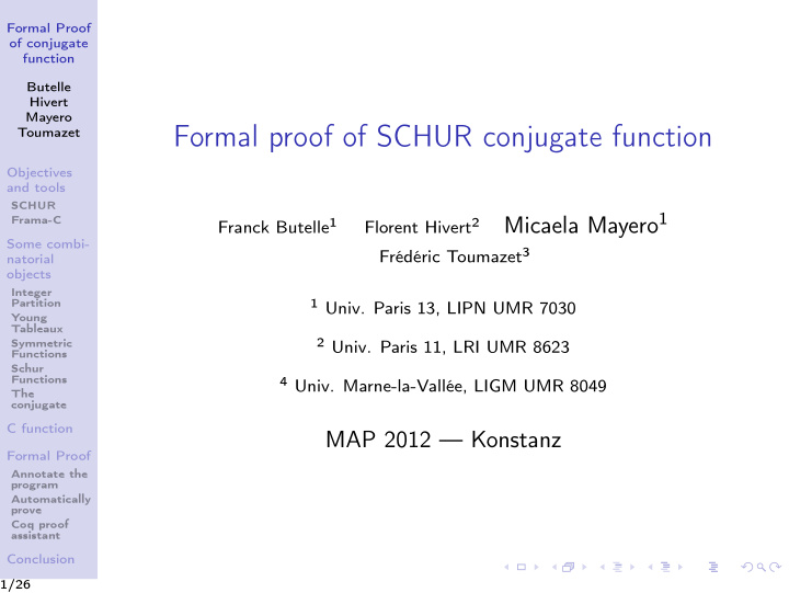 formal proof of schur conjugate function