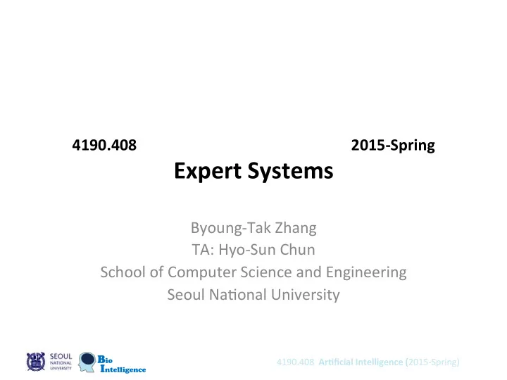 expert systems