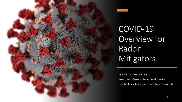covid 19 overview for radon mitigators