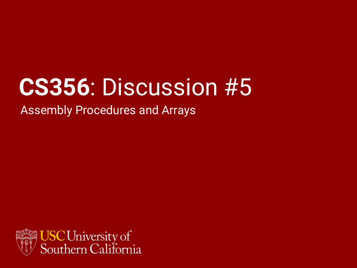 cs356 discussion 5