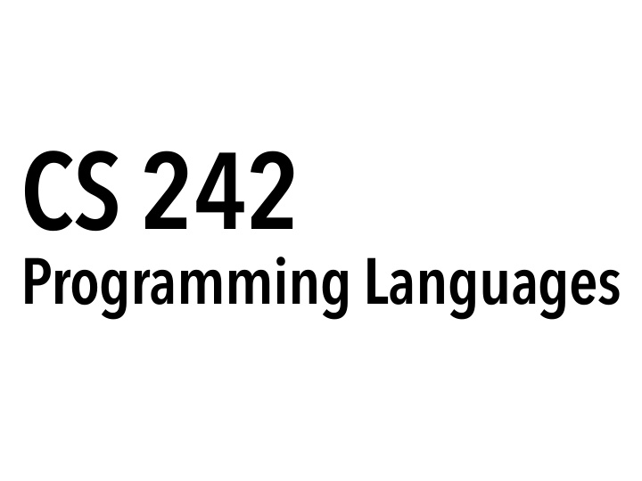 cs 242