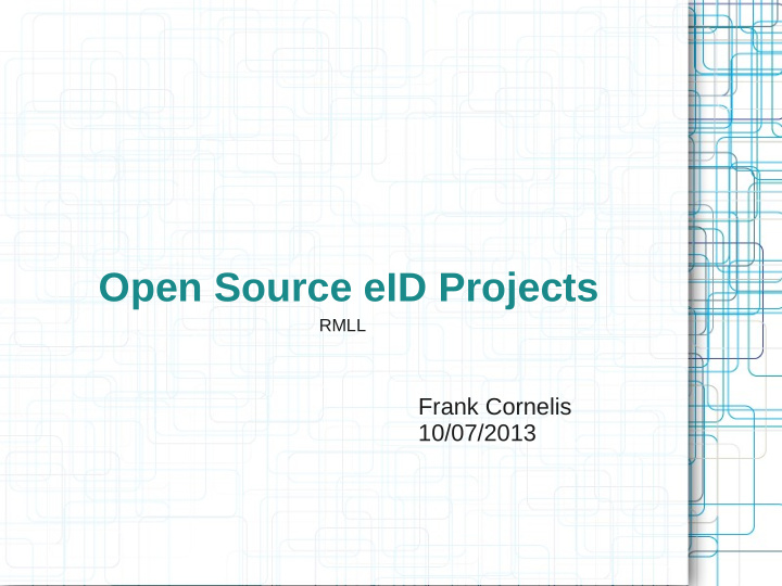 open source eid projects