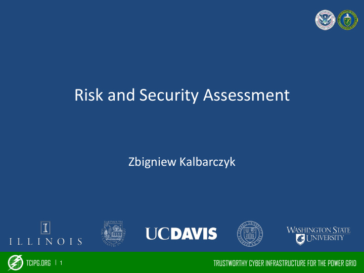 risk and security assessment