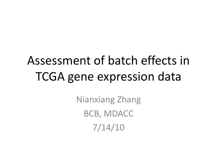 tcga gene expression data