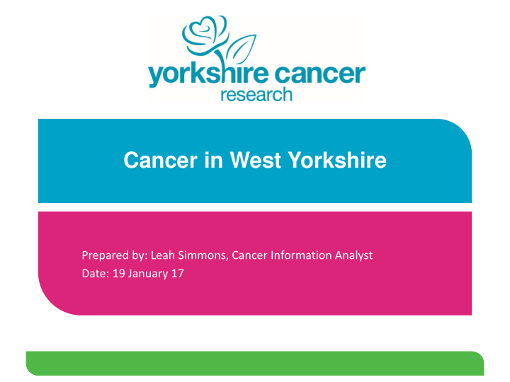cancer in west yorkshire