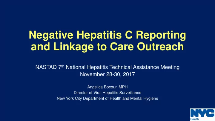 and linkage to care outreach