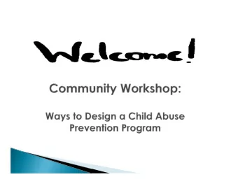 The Santa Clara County Child Abuse Council and  the Social Services Agency Welcome and Thank  you