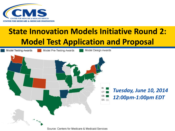 state innovation models initiative round 2 model test