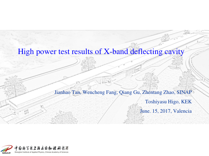 high power test results of x band deflecting cavity