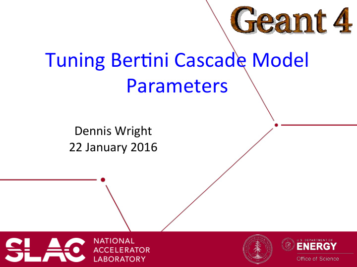 tuning ber ni cascade model parameters
