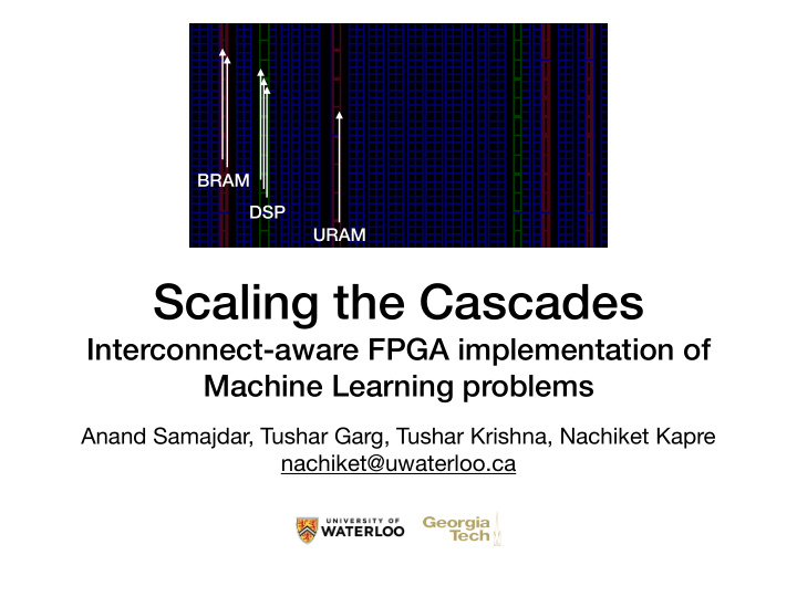 scaling the cascades