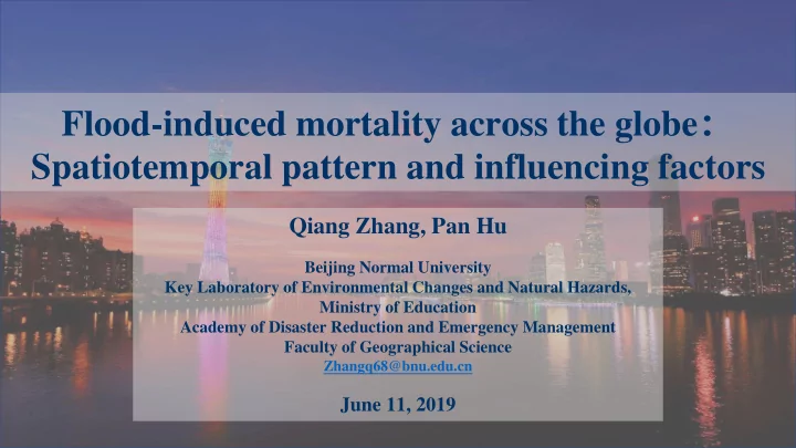 spatiotemporal pattern and influencing factors