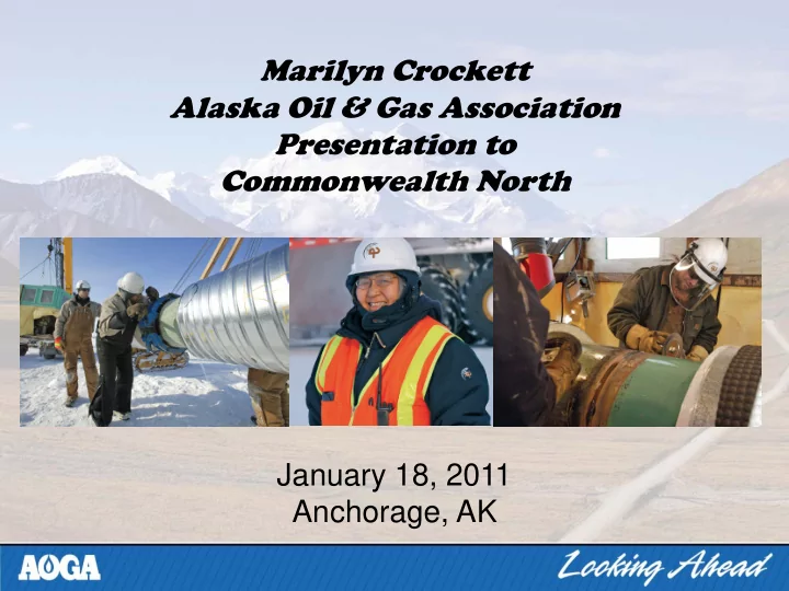 january 18 2011 anchorage ak ao aoga m member c companies