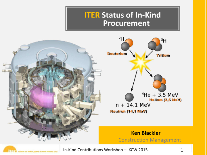 iter status of in kind procurement
