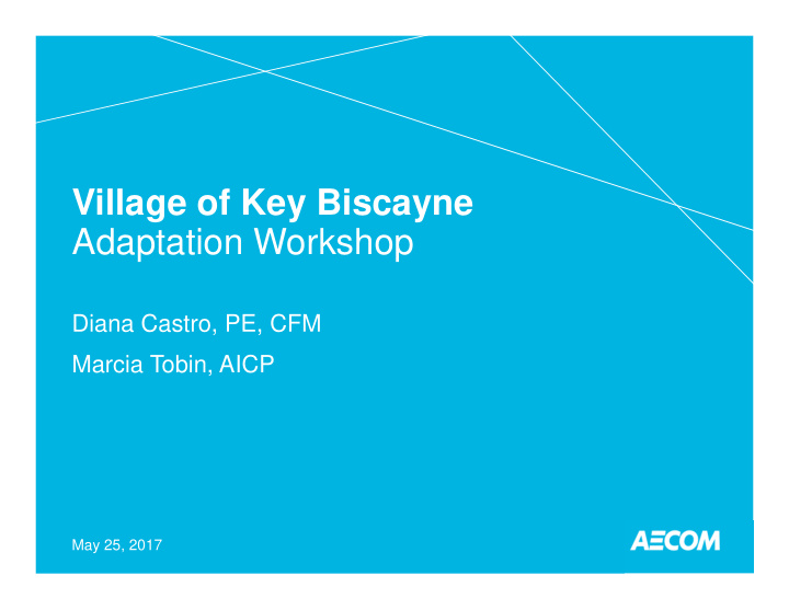 village of key biscayne adaptation workshop
