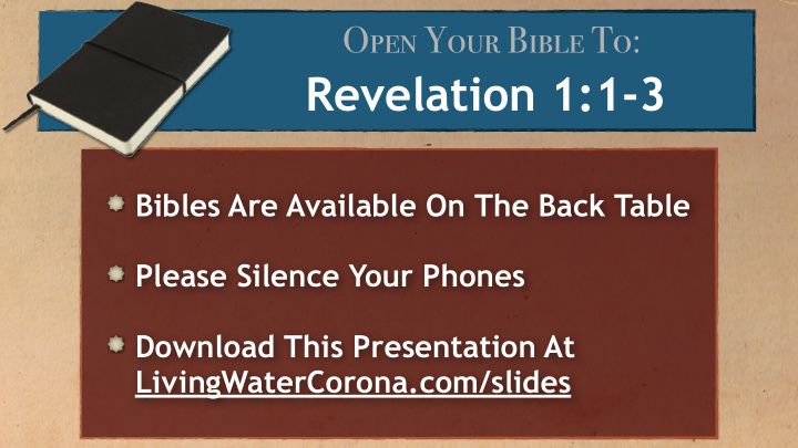 revelation 1 1 3