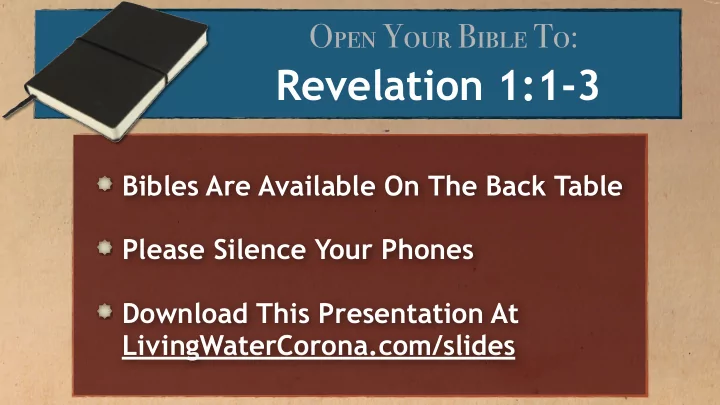 revelation 1 1 3