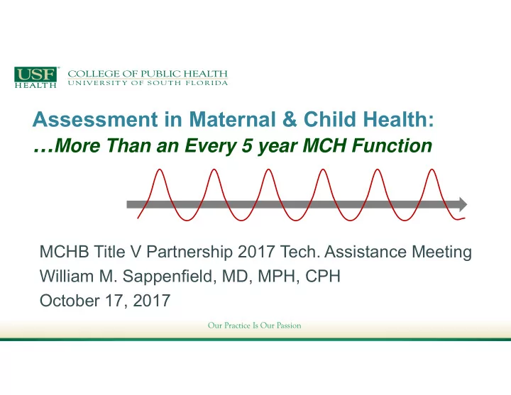assessment in maternal child health