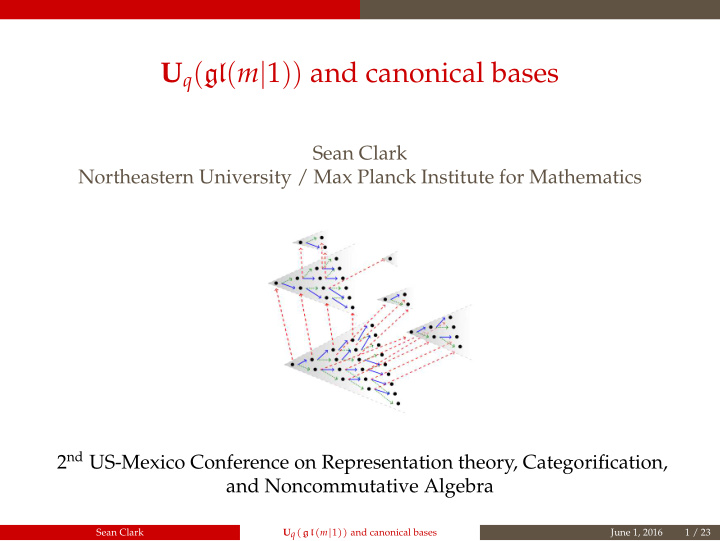 u q gl m 1 and canonical bases