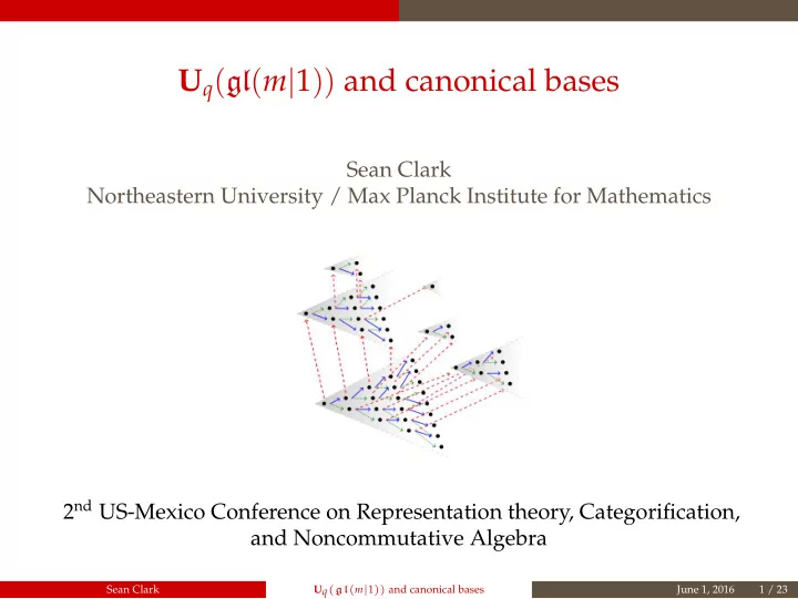 u q gl m 1 and canonical bases